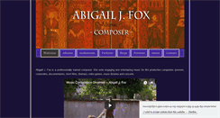 Desktop Screenshot of abigailjfox.com