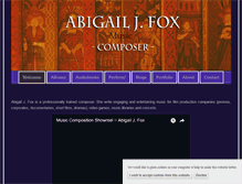 Tablet Screenshot of abigailjfox.com